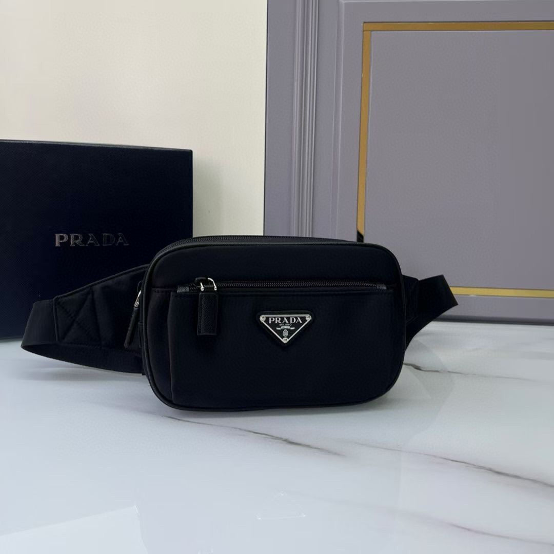 Prada Black Re-Nylon belt bag