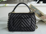CHANEL Trendy CC25 Pre-Owned medium Chevron Trendy handbag  25cm