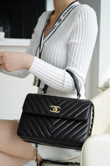 CHANEL Trendy CC25 Pre-Owned medium Chevron Trendy handbag  25cm