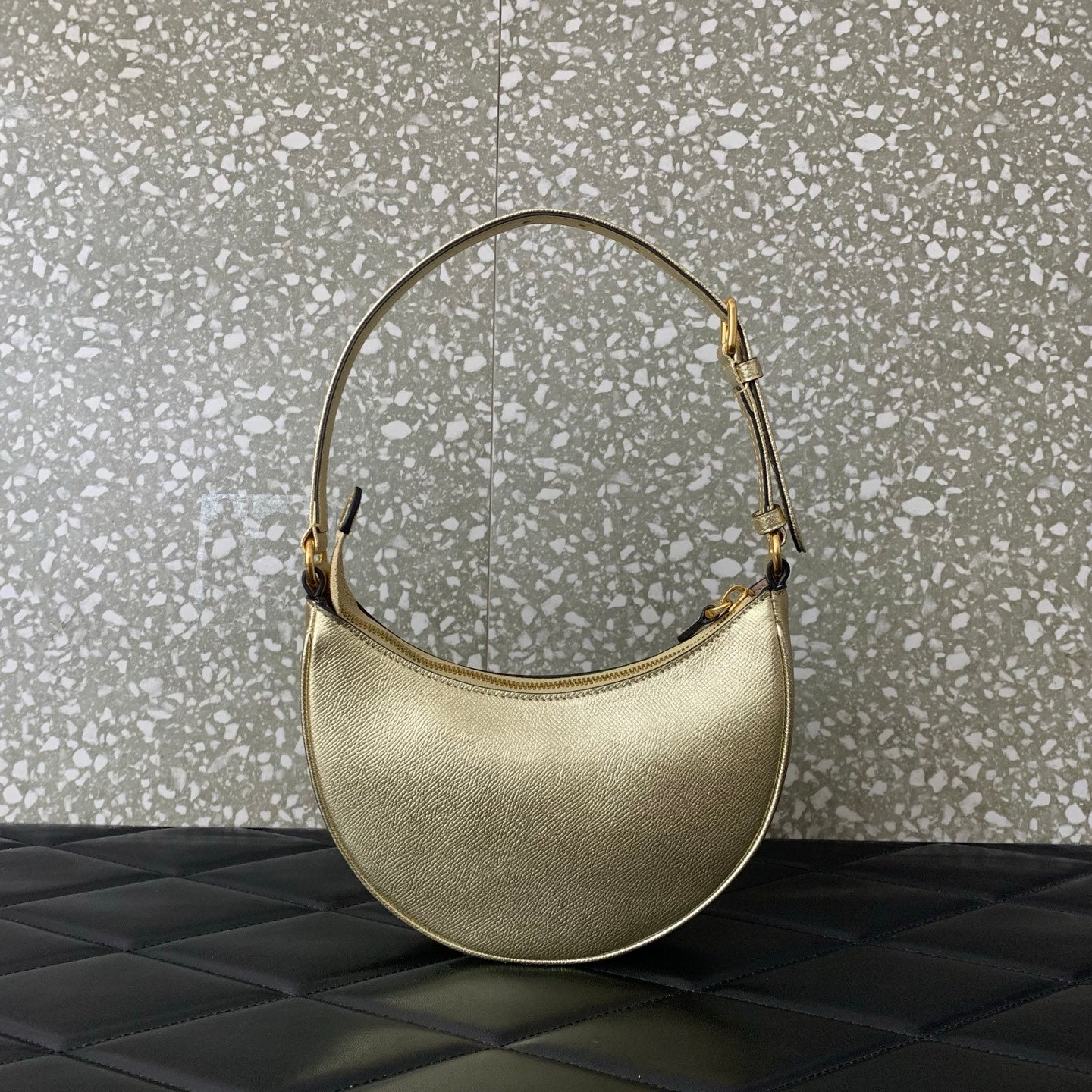 VA GARAVANI VLOGO mini HOBO bag gold calfskin 566877